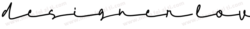 designer love one字体转换
